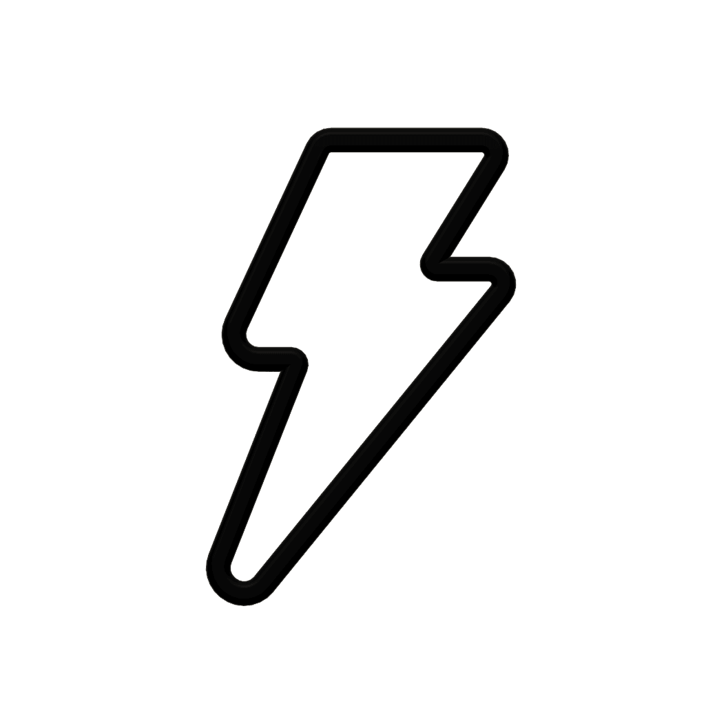 Lightning Bolt Cookie Cutter STL File - 4 inches 3d model