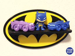 Batman Yellow Oval Bat Symbol Shelf 3d model