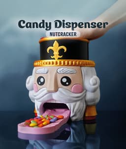 Nutcracker Candy Dispenser 3d model