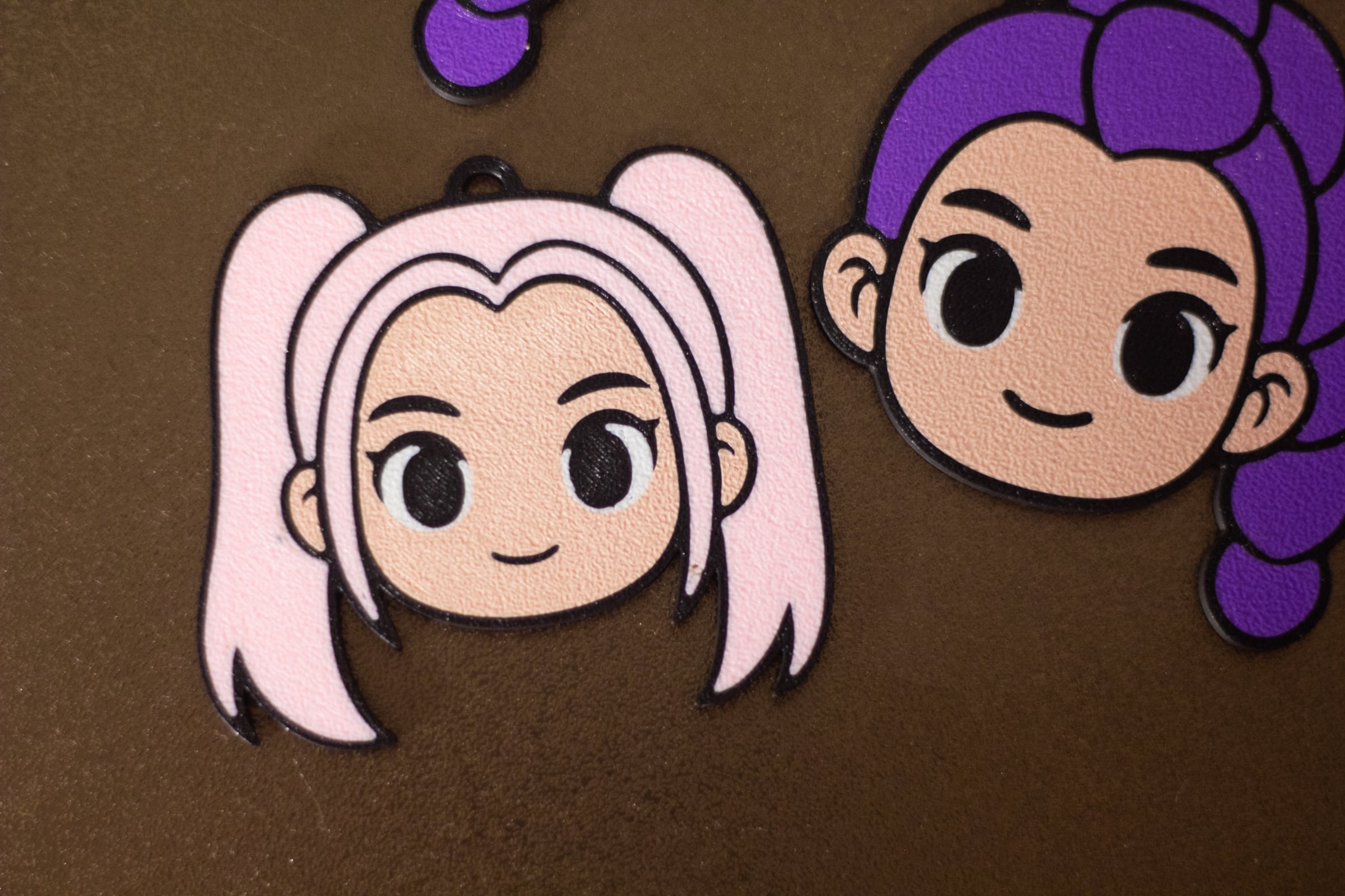 Huntrix KPop Demon Hunters Keychains 3d model