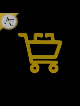 Simple Shopping Cart Symbol - 2D Art 3d model