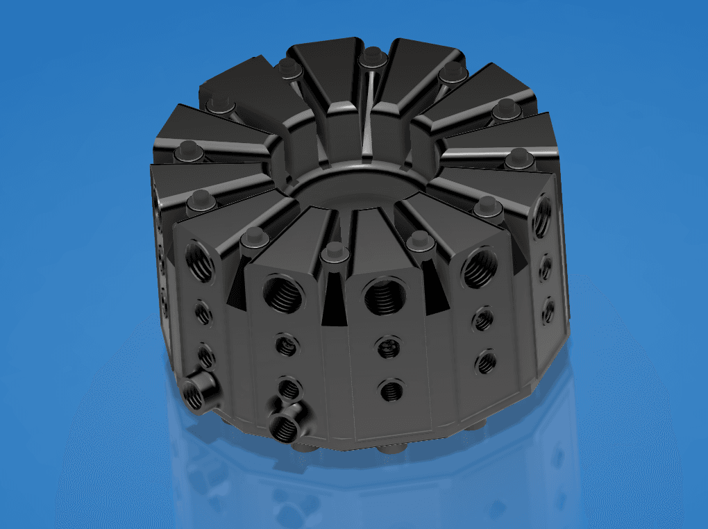 Magnetic Compression Engine MCE by Tr3xX -Block 3d model