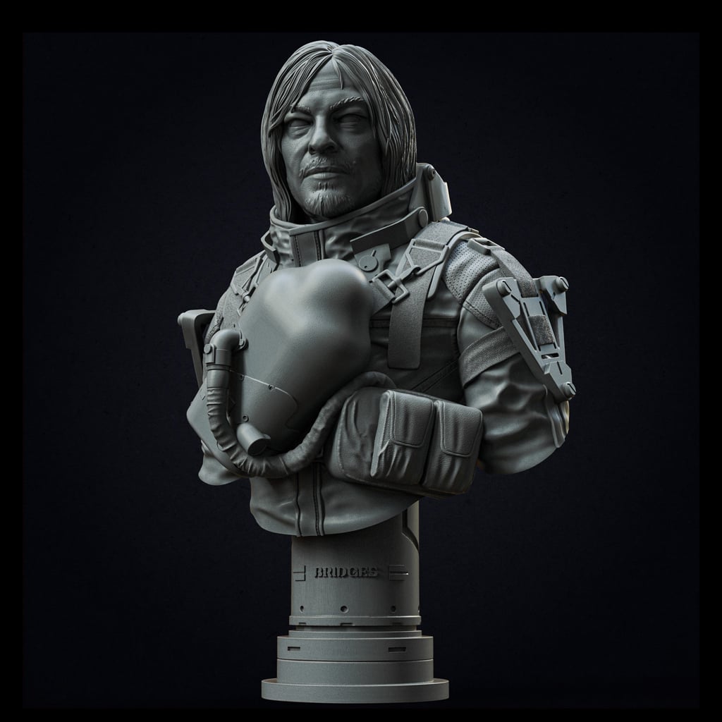 Sam Porter Bridges bust (Pre-Supported) 3d model