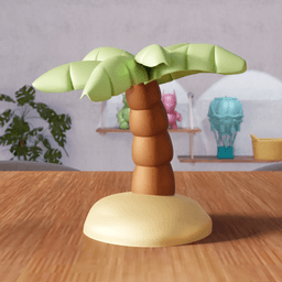 Palm Tree Decor - Tropical Mini Tree Home Accent 3d model