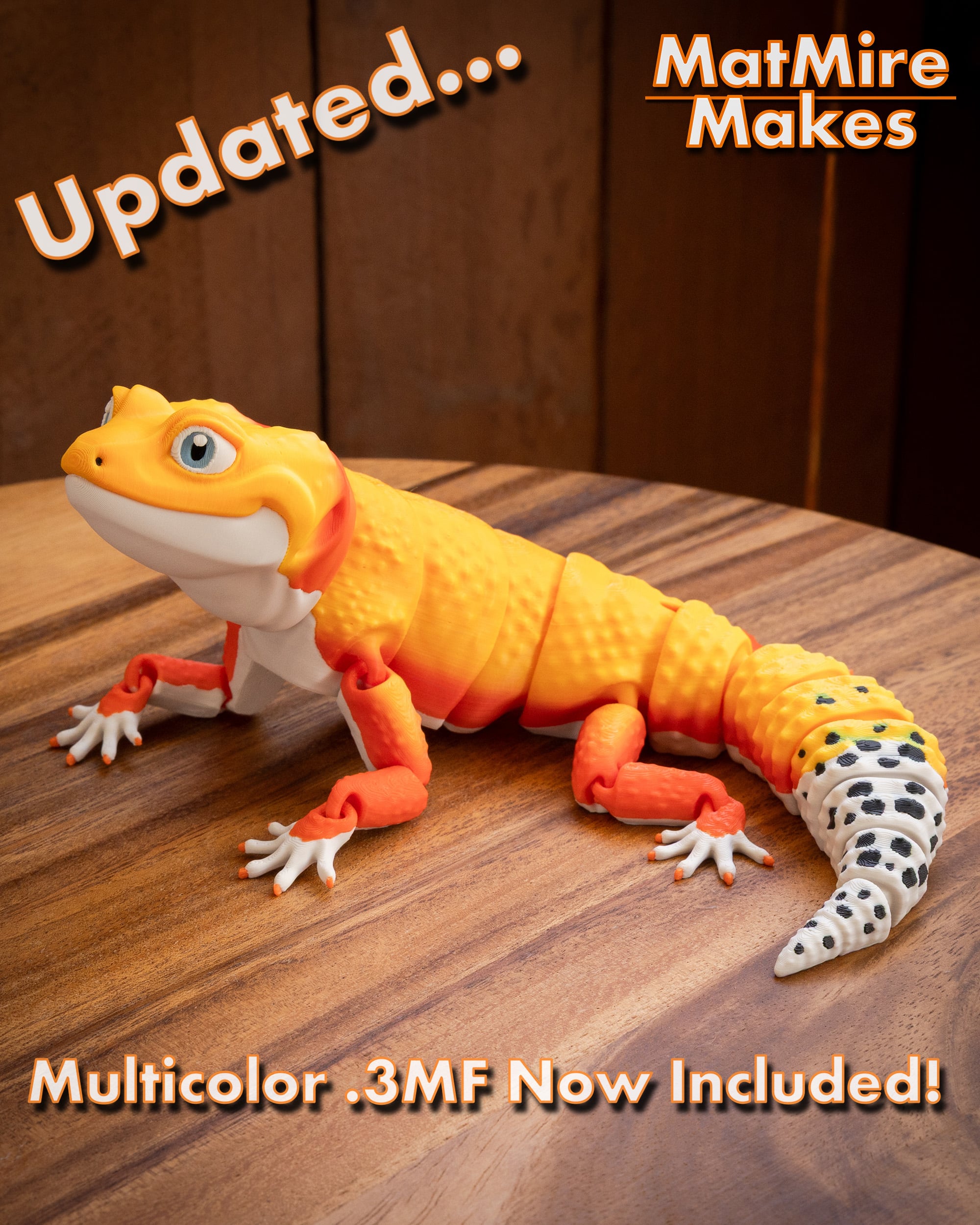 Leopard Gecko - Articulated Figure 3d model