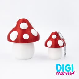 Shroomy Stash + Keychain (Free Commercial Use) 3d model