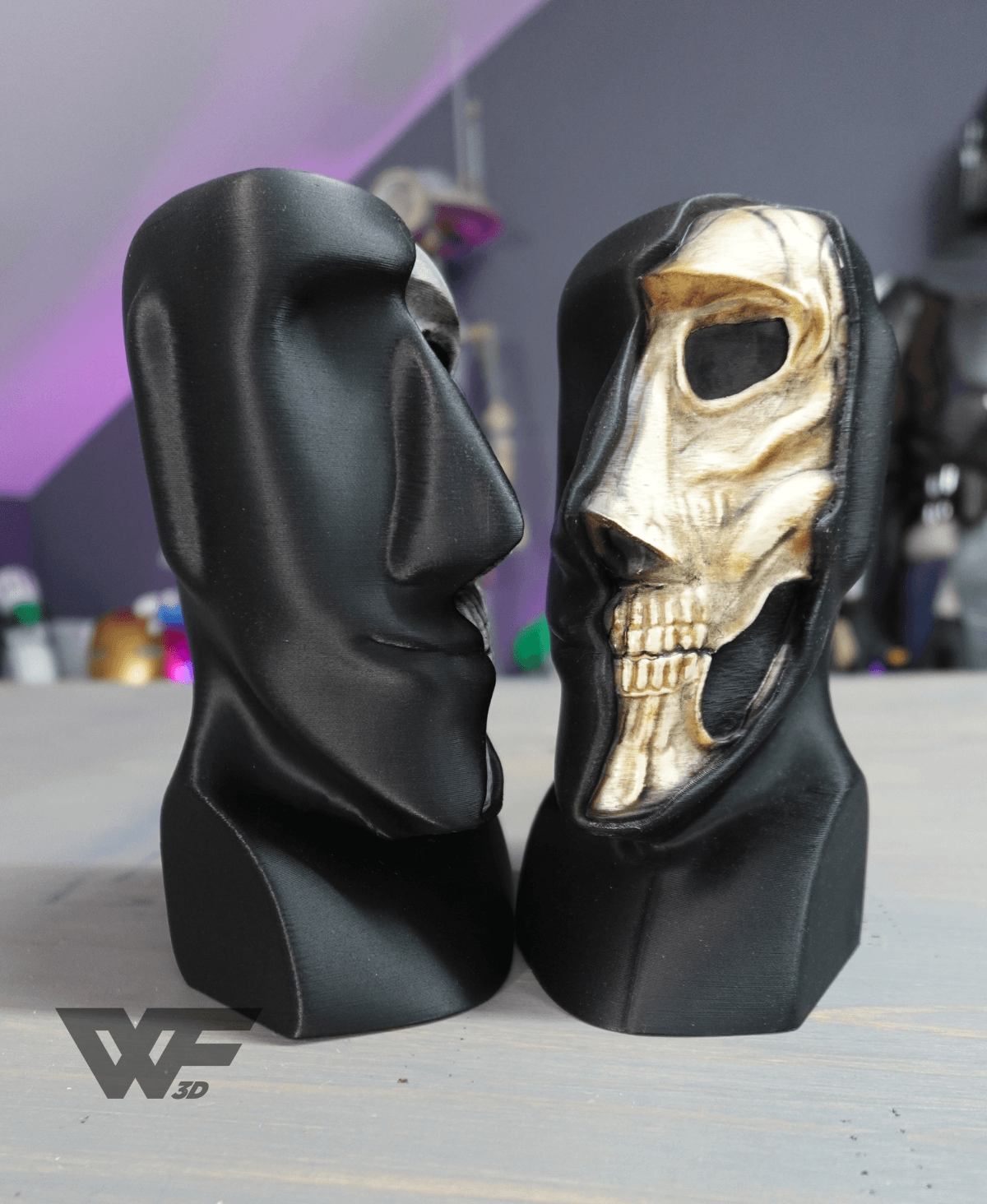 Death of Moai Sculpture 3d model
