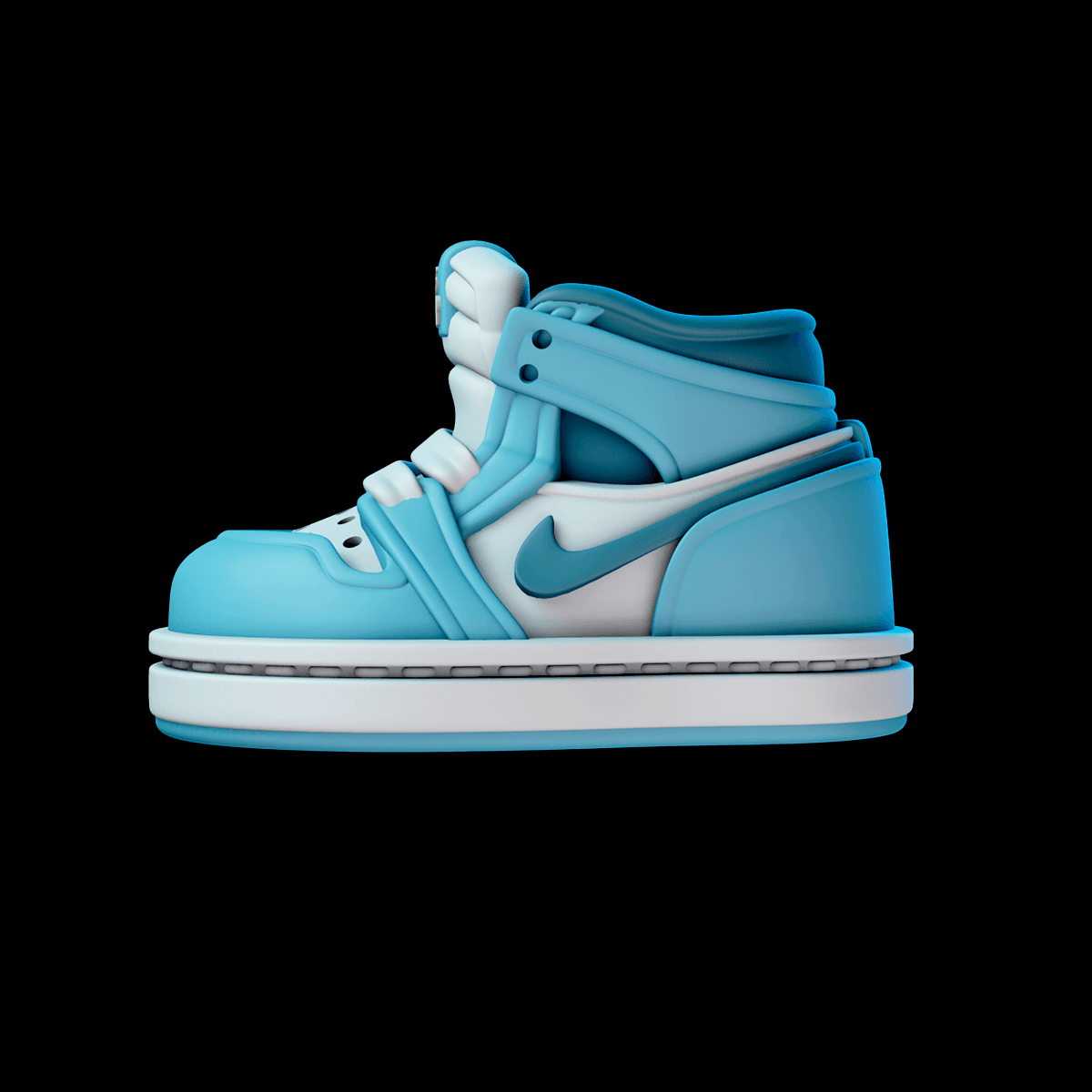 Chunky Jordan Ones 3d model