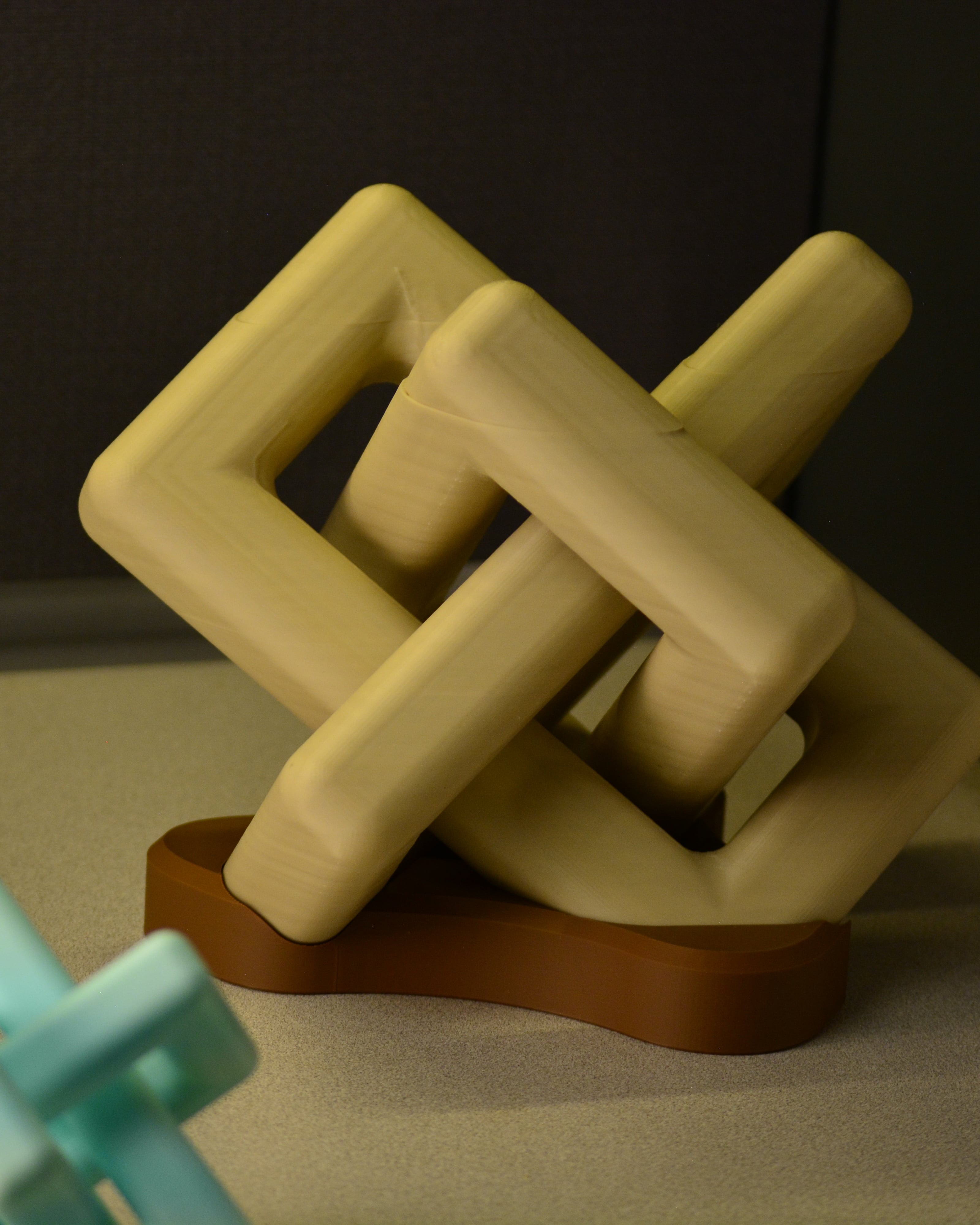 Tri-linked Knot - Print in place 3d model