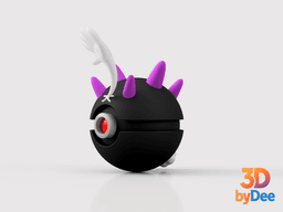 Pyukumuku Poke Ball 3d model