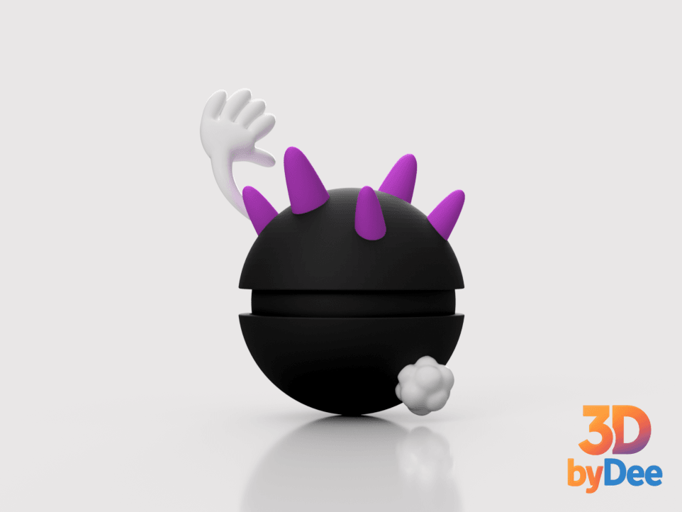 Pyukumuku Poke Ball 3d model