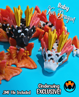 Baby Koi Dragon 3d model