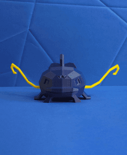 Whiscash Low Poly Pokemon 3d model