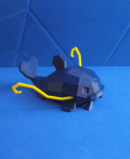 Whiscash Low Poly Pokemon 3d model