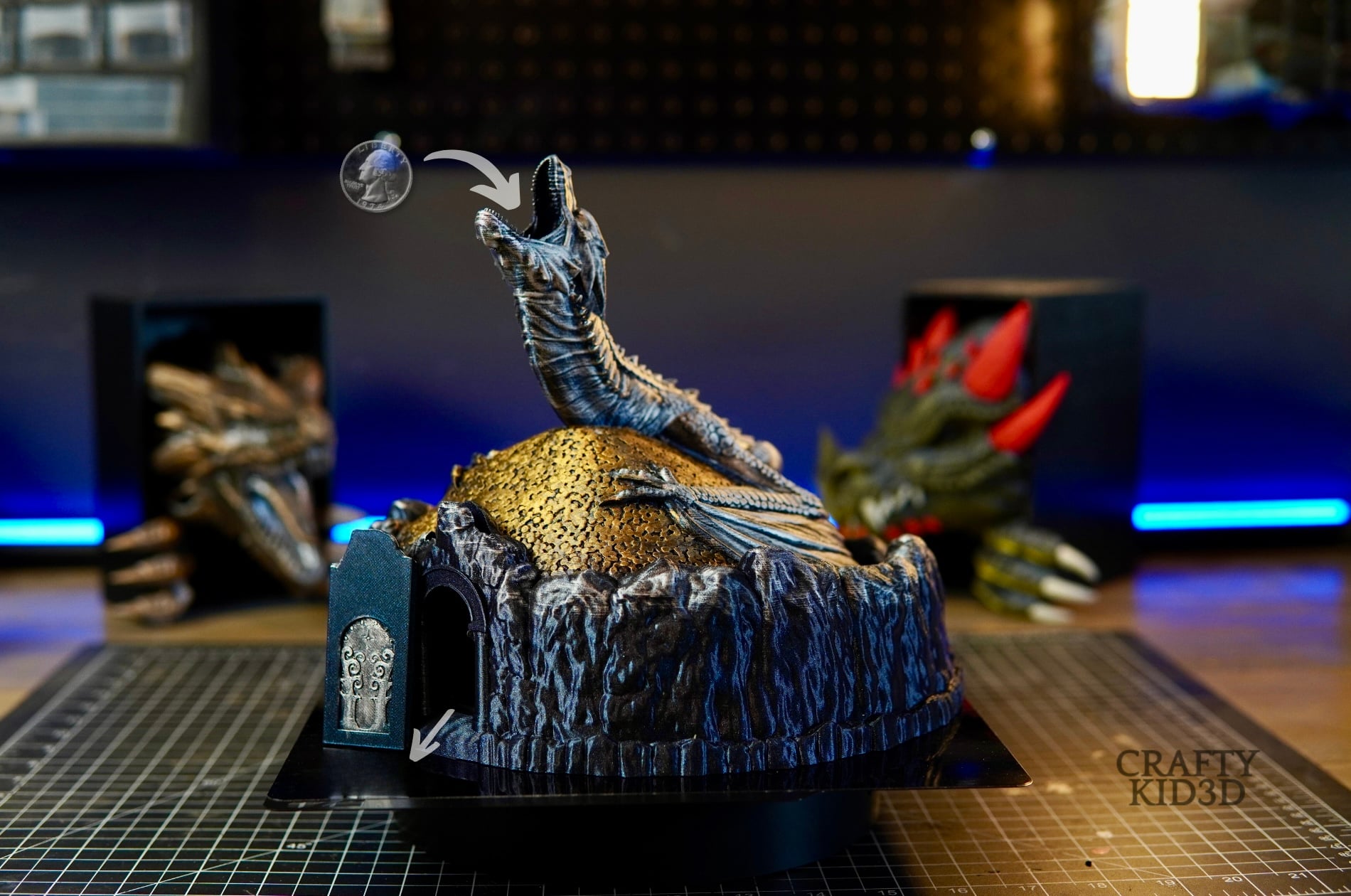 Dragon's Hoard Coin Bank 3d model