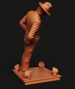 Michael Jackson Smooth Criminal Lean | Iconic Music Legend 3d model