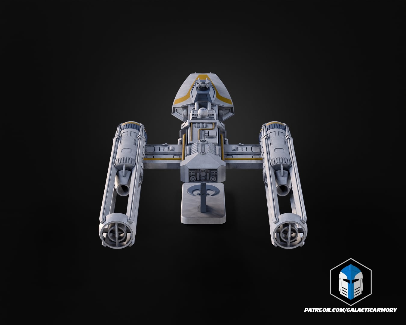 Y-Wing Vehicle Kit Card - 3D Print Files 3d model