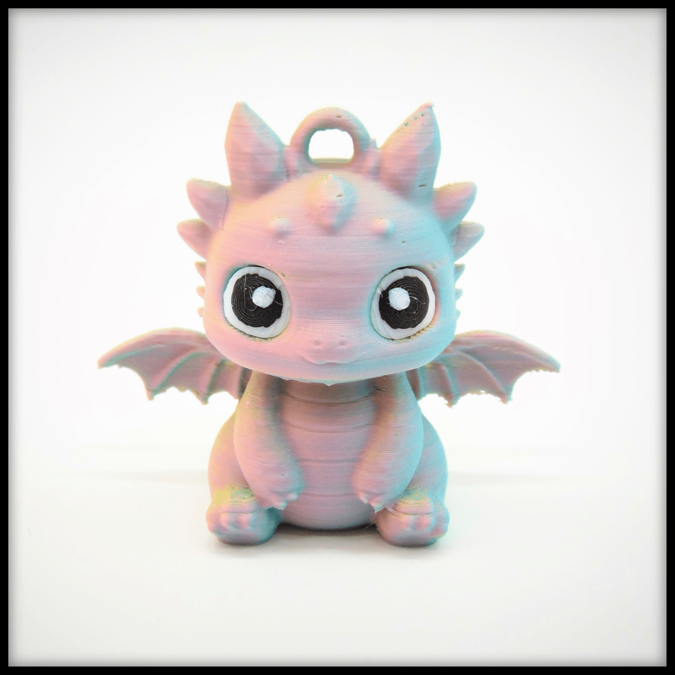 Crystal Baby Dragon Keychain 3d model