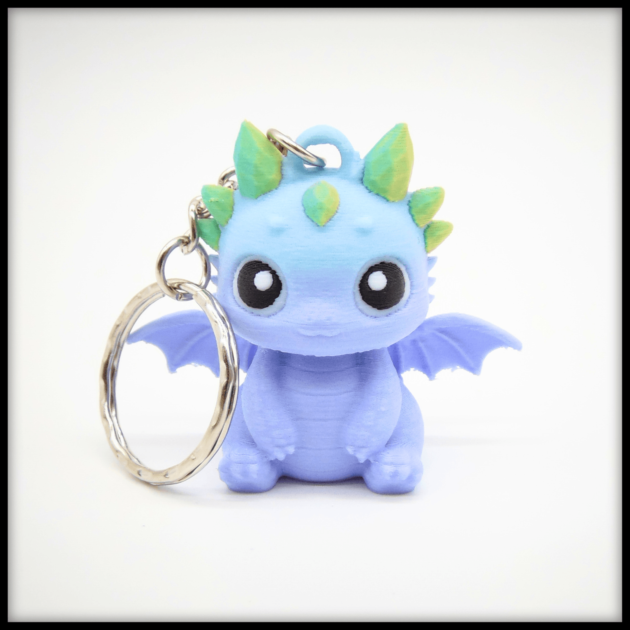 Crystal Baby Dragon Keychain 3d model