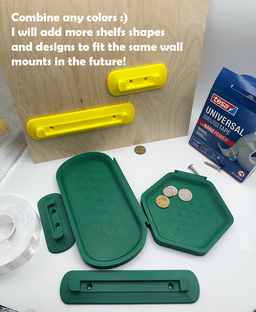 Wall shelf Set 3d model