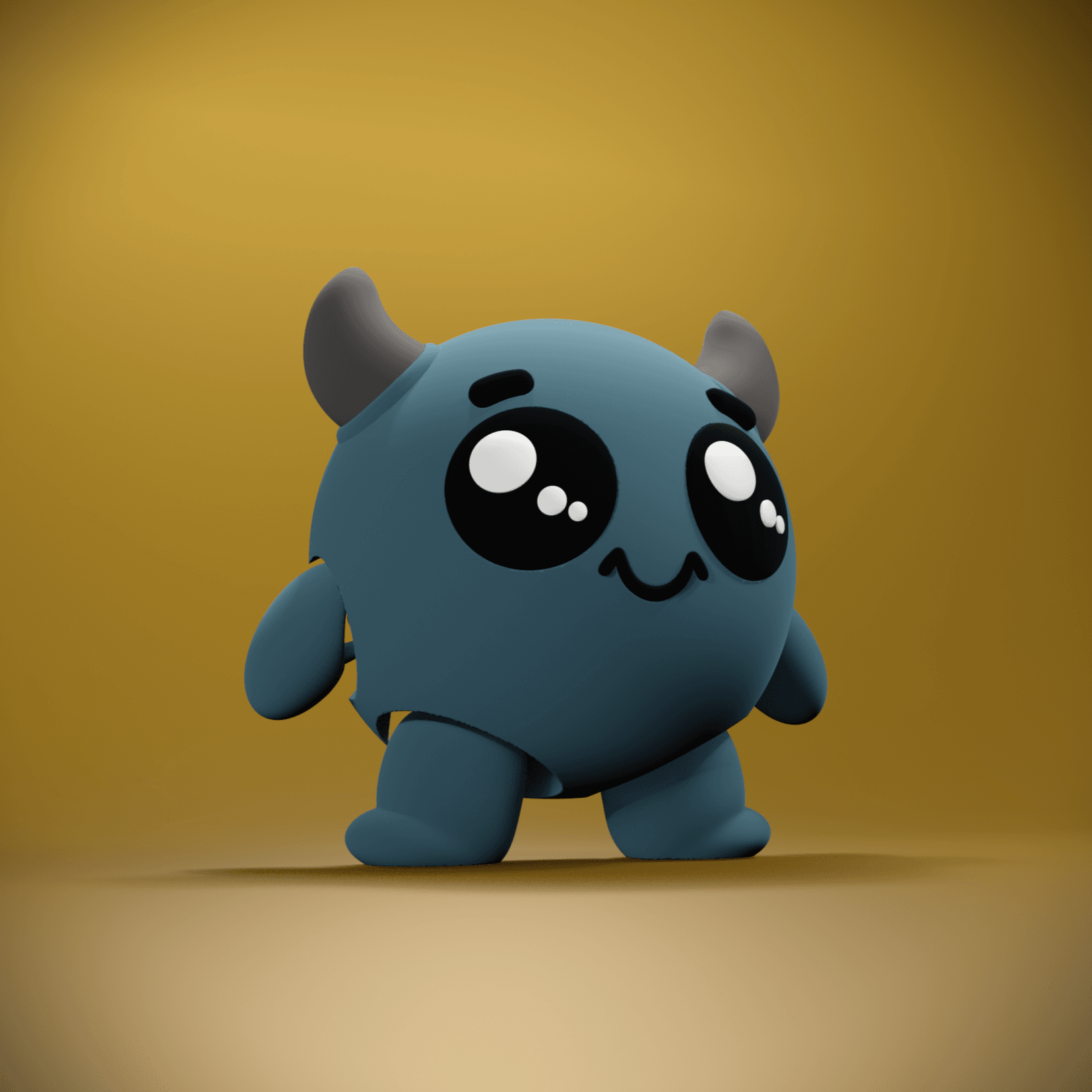 Bob - Little Monster Flexi 3d model