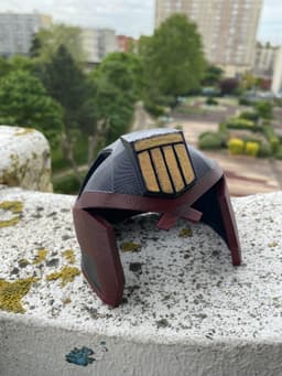 Judge Dredd Cat Helmet Multicolor 3d model