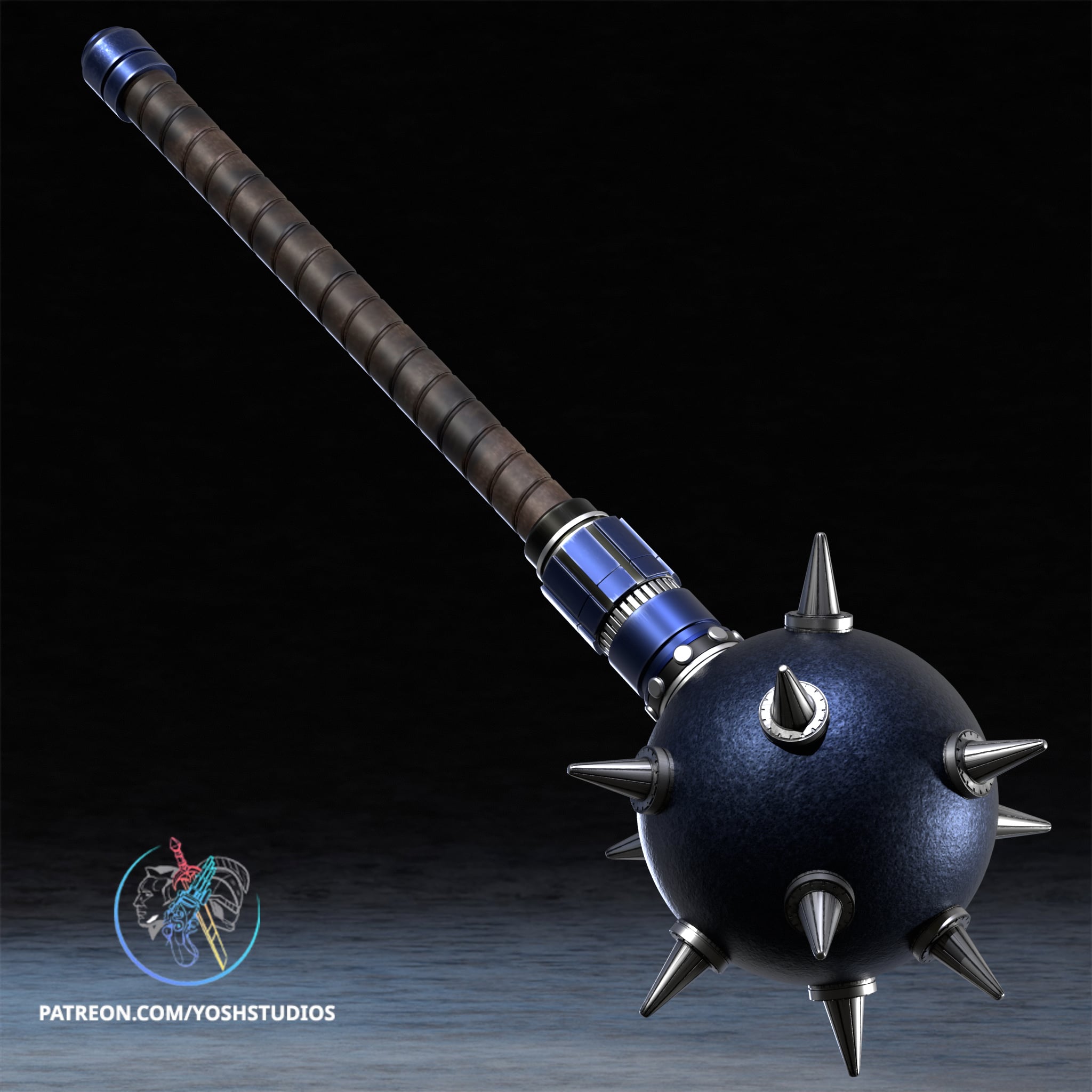 Hawkgirl Mace 3D Printer STL File 3d model