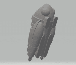 FHW submarine spaceship concept 3d model