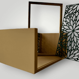 Japandi Decor Box/ Minimal Organizer 3d model
