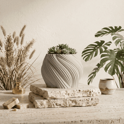 Planter with dripping tray 3d model
