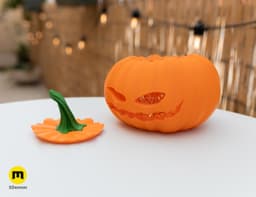 Spooky Halloween Pumpkin Lantern free 3d model