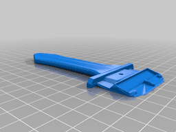 Single-edge razor scraper 3d model