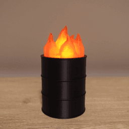 Oil Barrel LED Tea Light 3d model