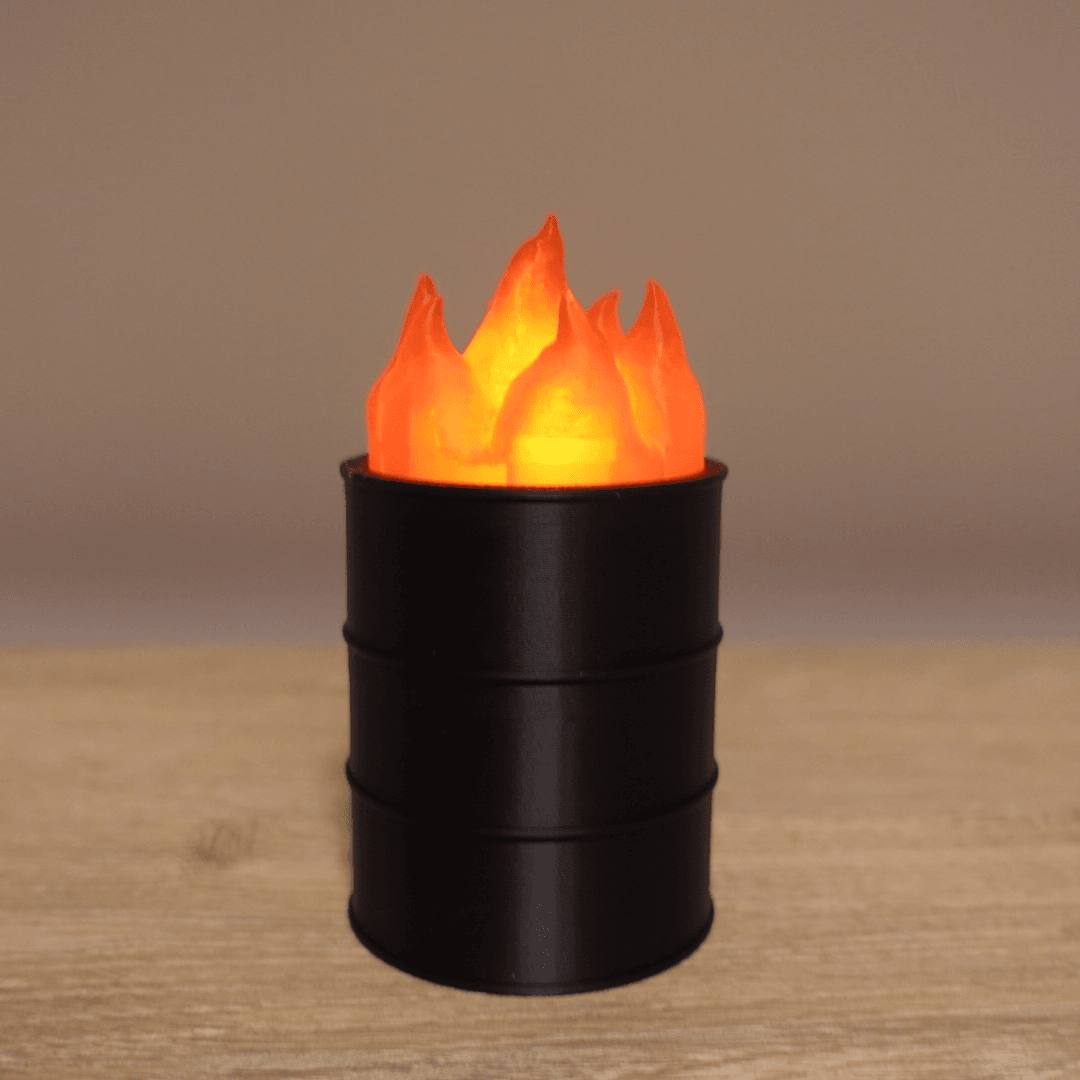 Oil Barrel LED Tea Light 3d model