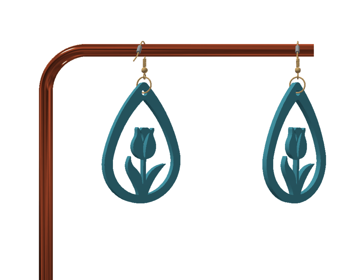Cute keychain / earrings 3d model