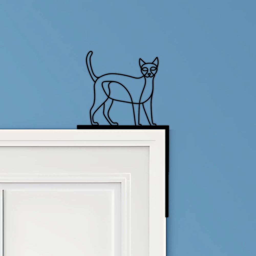 Cat Door Corner Decor 3d model