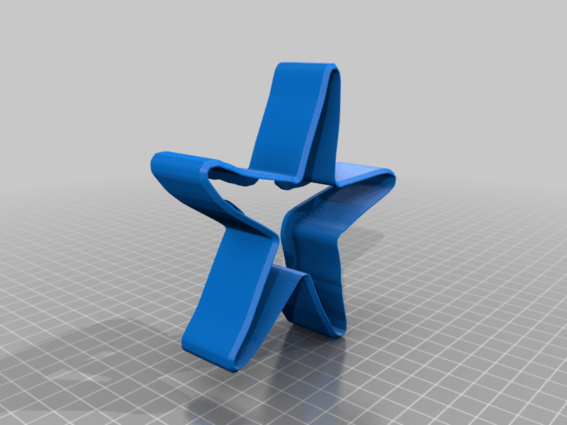 Star Fish Cookie Cutter 3d model