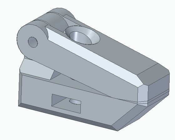 Workpiece Holder with Nut and Bolt lock 3d model