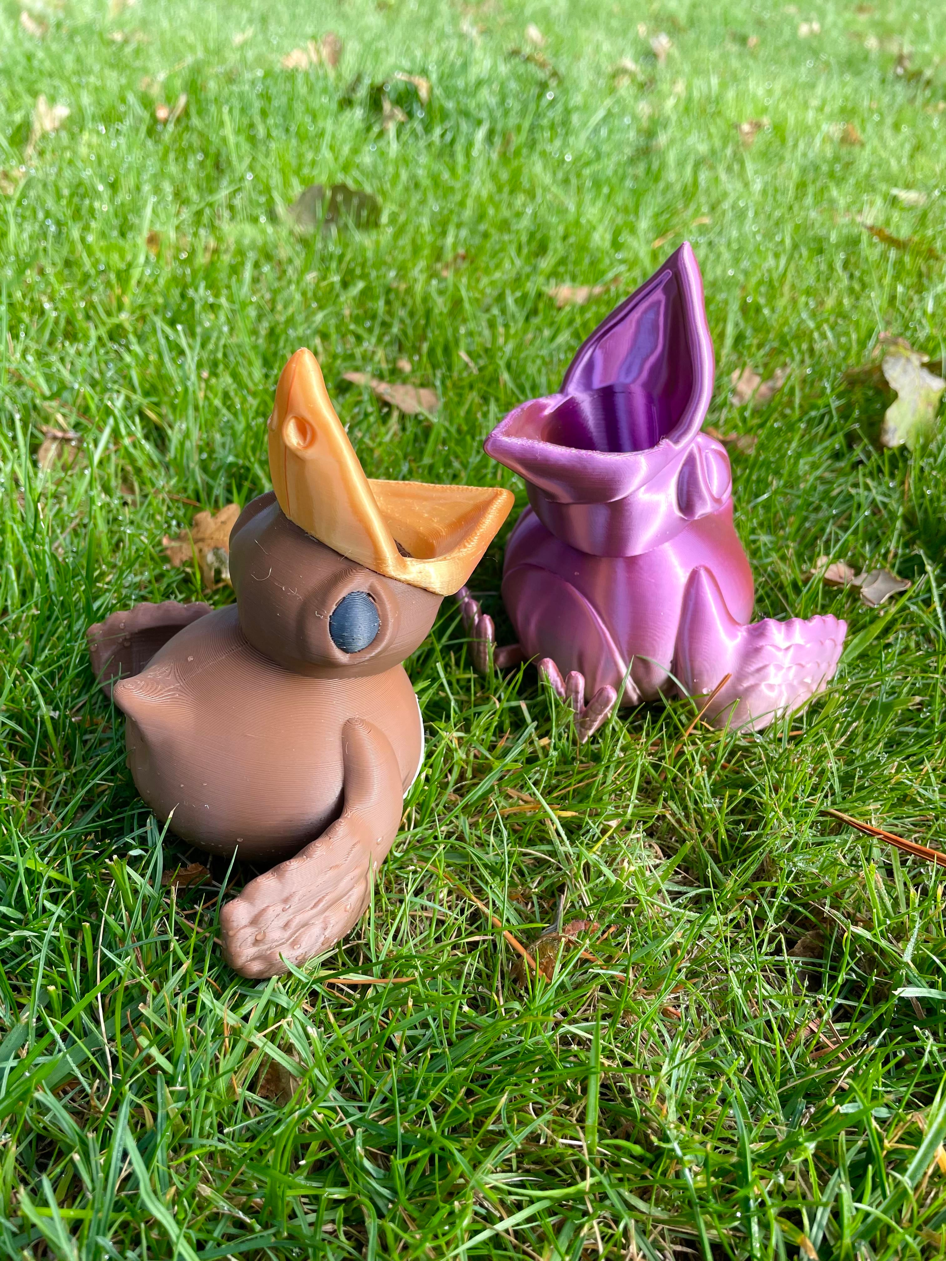 Hungry Birds Planter / No Supports / Color Print 3d model
