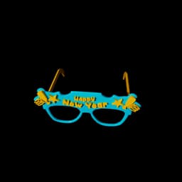 Happy New Year Glasses 3d model