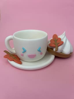Autumn Latte Trinket Box 3d model