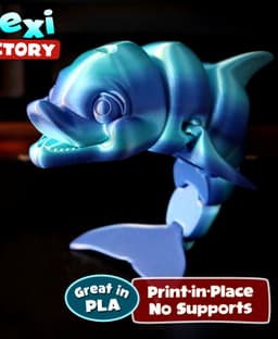 Flexi Factory Dolphin with 3MF Included! 3d model