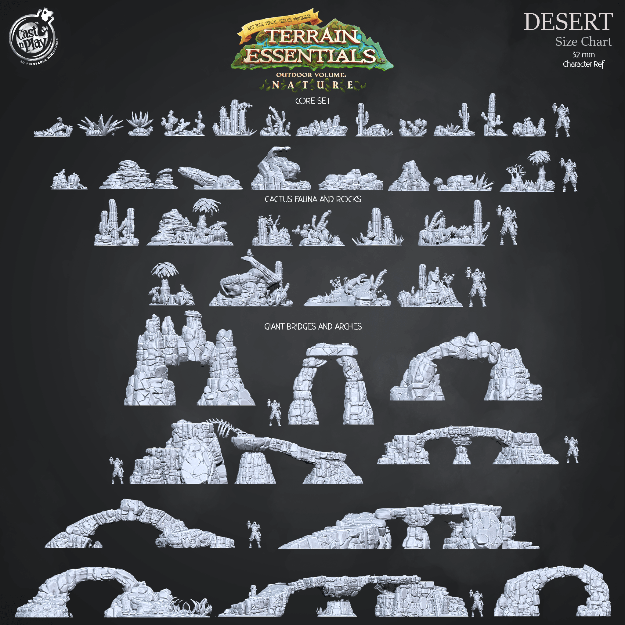 Desert Set (Pre-Supported) 3d model