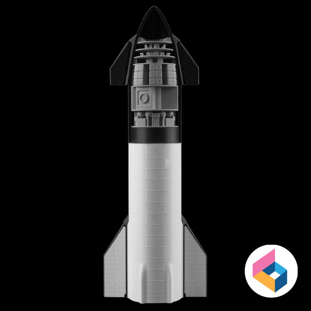 SpaceX Starship Crew 3d model