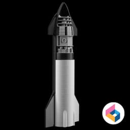 SpaceX Starship Crew 3d model