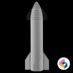 SpaceX Starship Crew 3d model