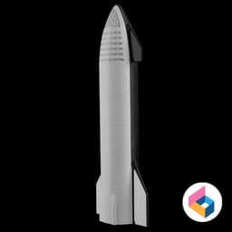 SpaceX Starship Crew 3d model