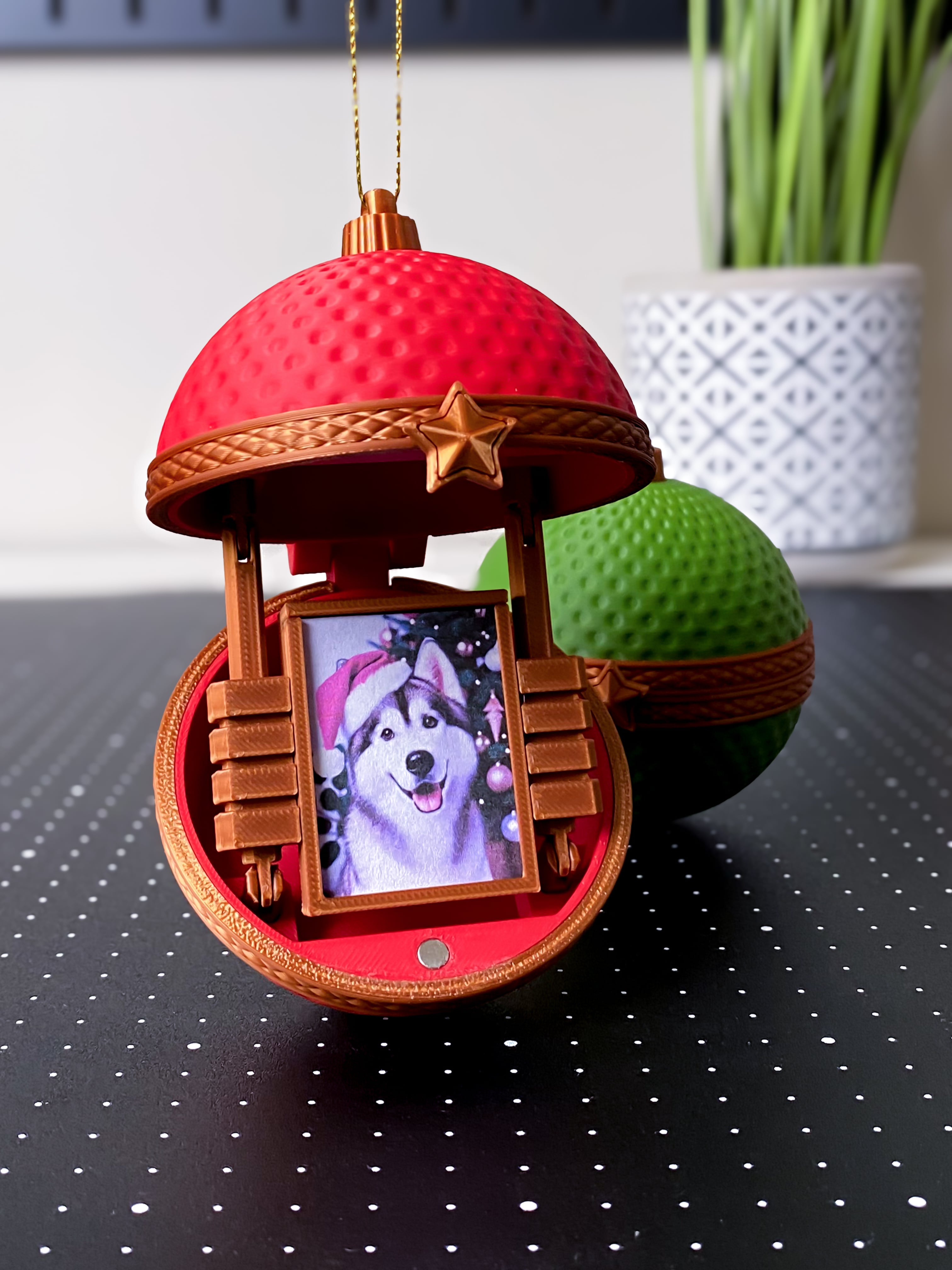 Photo Frame Christmas Ball 3d model