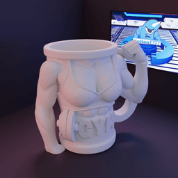 Caneca mulher GYM.stl 3d model