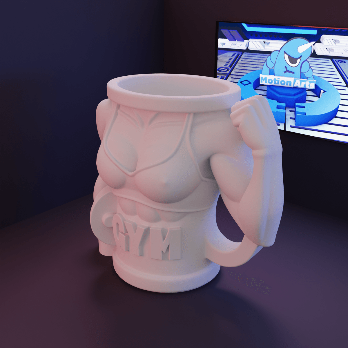 Caneca mulher GYM.stl 3d model